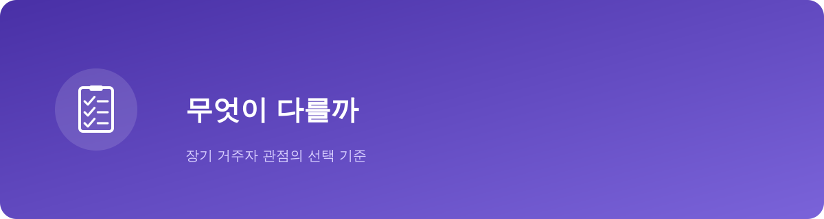 재외동포, 짧은 여행자와는 기준이 다릅니다