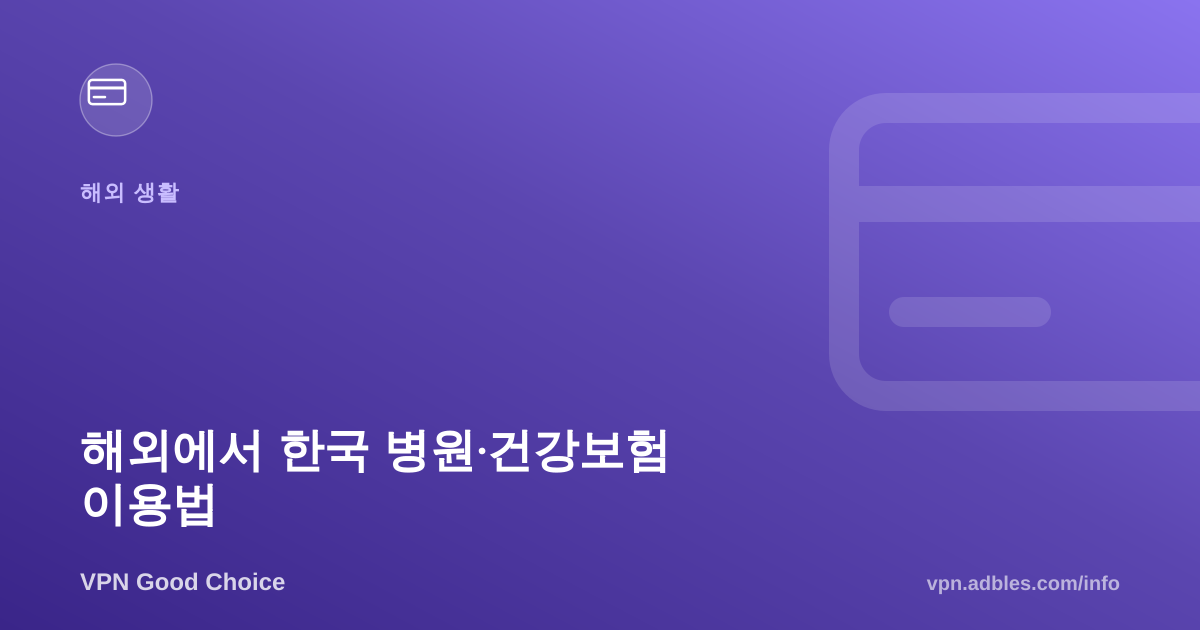 해외에서 한국 건강보험·병원 기록 조회하는 법